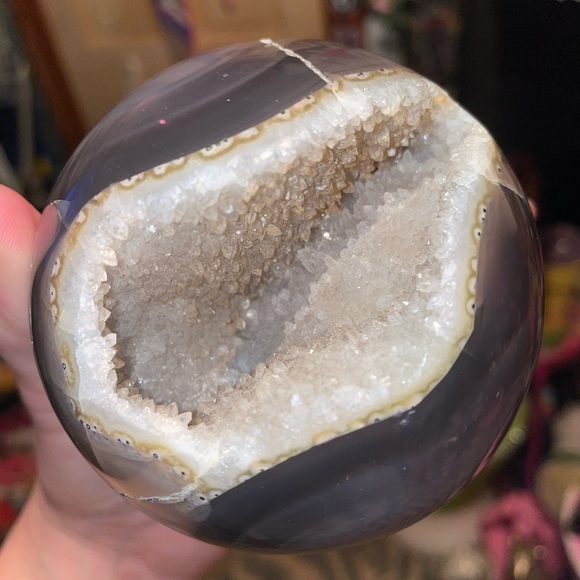Agate druzy sphere - Picture 5 of 16